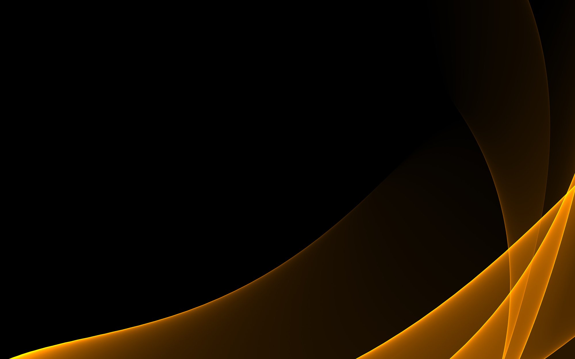 3D Abstract Background with Orange Lines